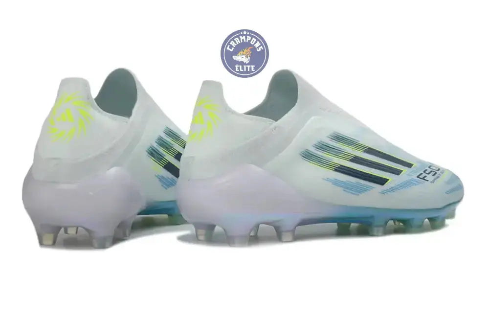 Image of F50 Sparkfusion League Low Cut Laceless FG Ice Cold Precision – Almond Blue/Dune Pearl/Jaune Hi-Res