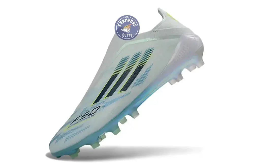 F50 Sparkfusion League Low Cut Laceless FG Ice Cold Precision – Almond Blue/Dune Pearl/Jaune Hi-Res