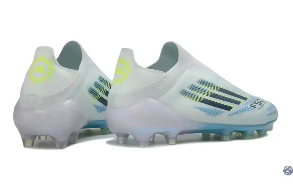 Image of F50 Sparkfusion League Low Cut Laceless FG Ice Cold Precision – Almond Blue/Dune Pearl/Jaune Hi-Res