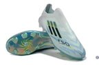 F50 Sparkfusion League Low Cut Laceless FG Ice Cold Precision – Almond Blue/Dune Pearl/Jaune Hi-Res