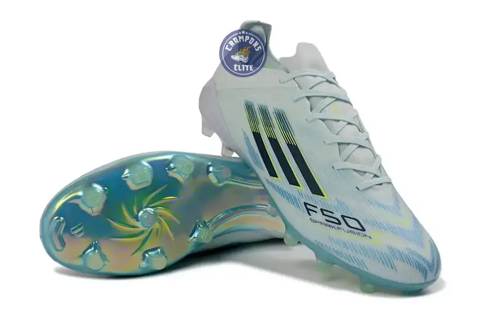 F50 Sparkfusion League Low Cut Lacets FG Ice Cold Precision - Almond Blue/Dune Pearl/Jaune Hi-Res