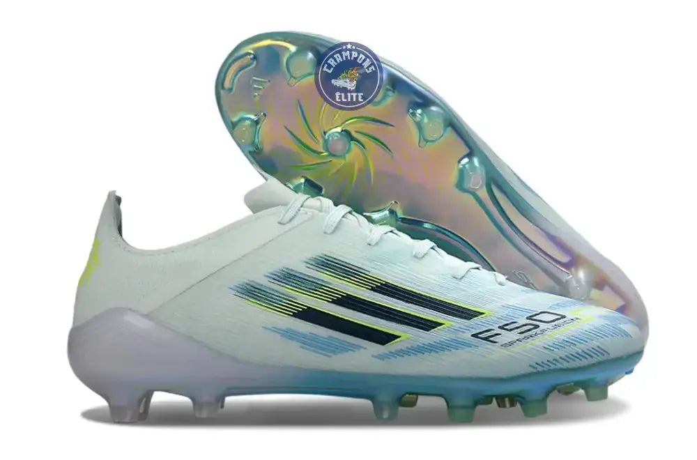 F50 Sparkfusion League Low Cut Lacets FG Ice Cold Precision - Almond Blue/Dune Pearl/Jaune Hi-Res