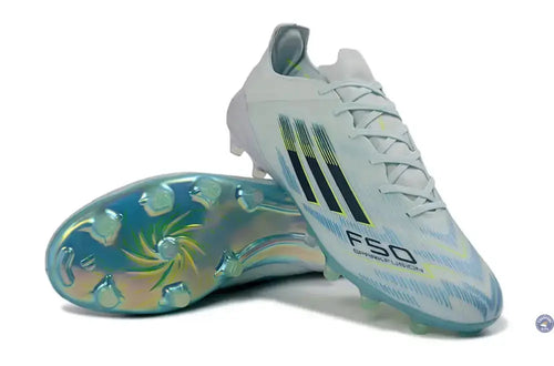 F50 Sparkfusion League Low Cut Lacets FG Ice Cold Precision - Almond Blue/Dune Pearl/Jaune Hi-Res