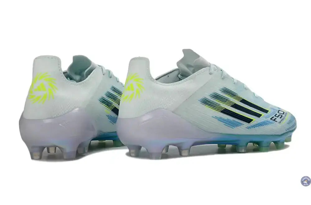 F50 Sparkfusion League Low Cut Lacets FG Ice Cold Precision - Almond Blue/Dune Pearl/Jaune Hi-Res