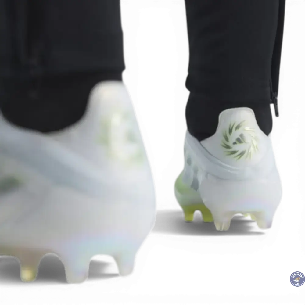 F50 Sparkfusion Low Cut Laceless FG - Blanc/Jaune Fluo