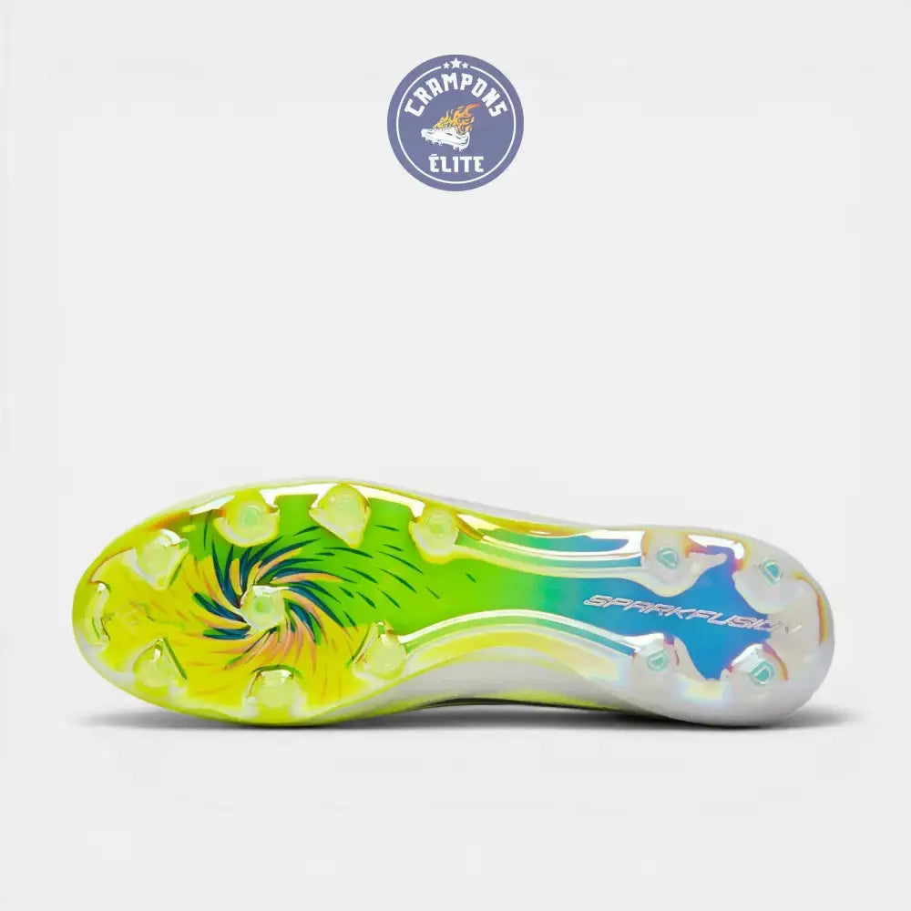 Image of F50 Sparkfusion Low Cut Lacets FG - Blanc/Jaune Fluo