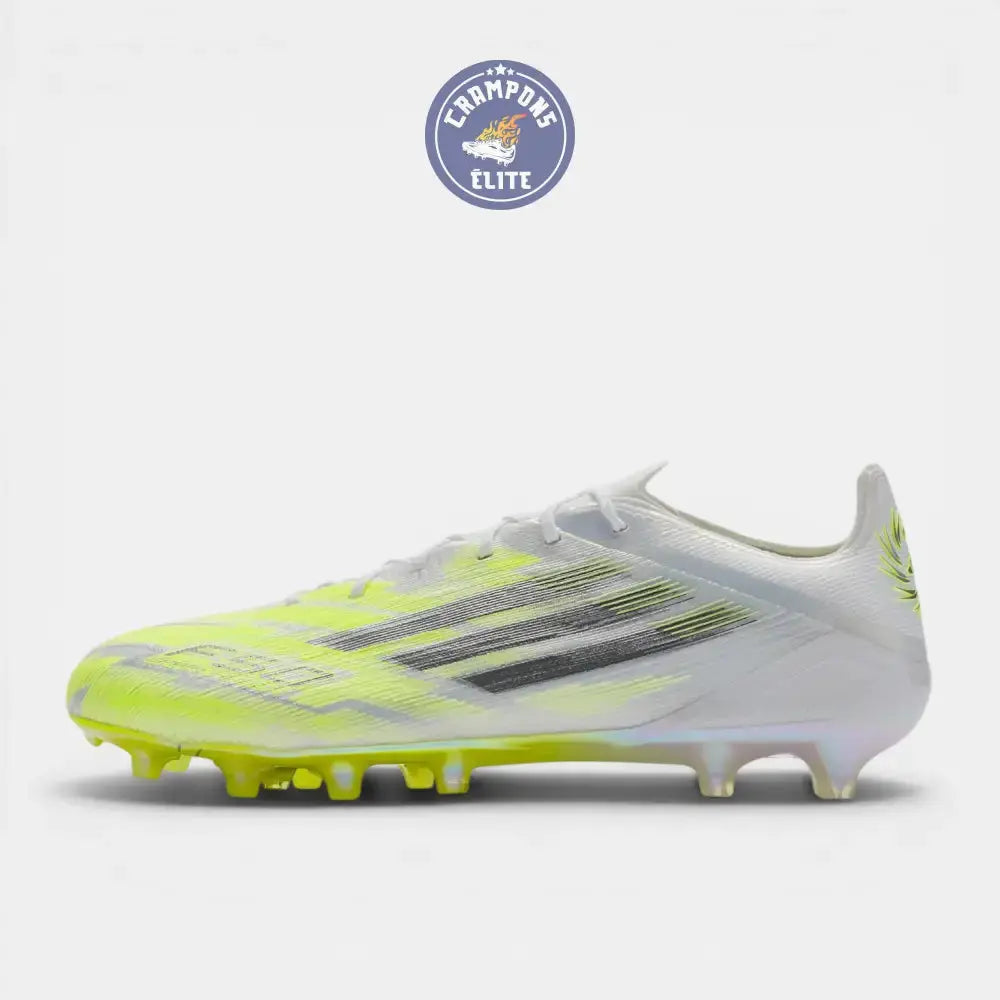 Image of F50 Sparkfusion Low Cut Lacets FG - Blanc/Jaune Fluo