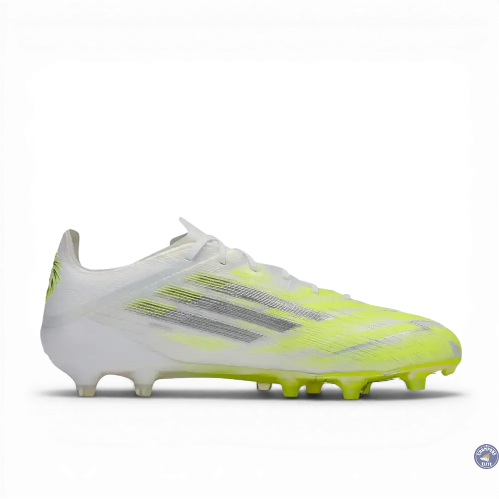 Image of F50 Sparkfusion Low Cut Lacets FG - Blanc/Jaune Fluo