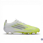F50 Sparkfusion Low Cut Lacets FG - Blanc/Jaune Fluo