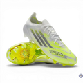 F50 Sparkfusion Low Cut Lacets FG - Blanc/Jaune Fluo