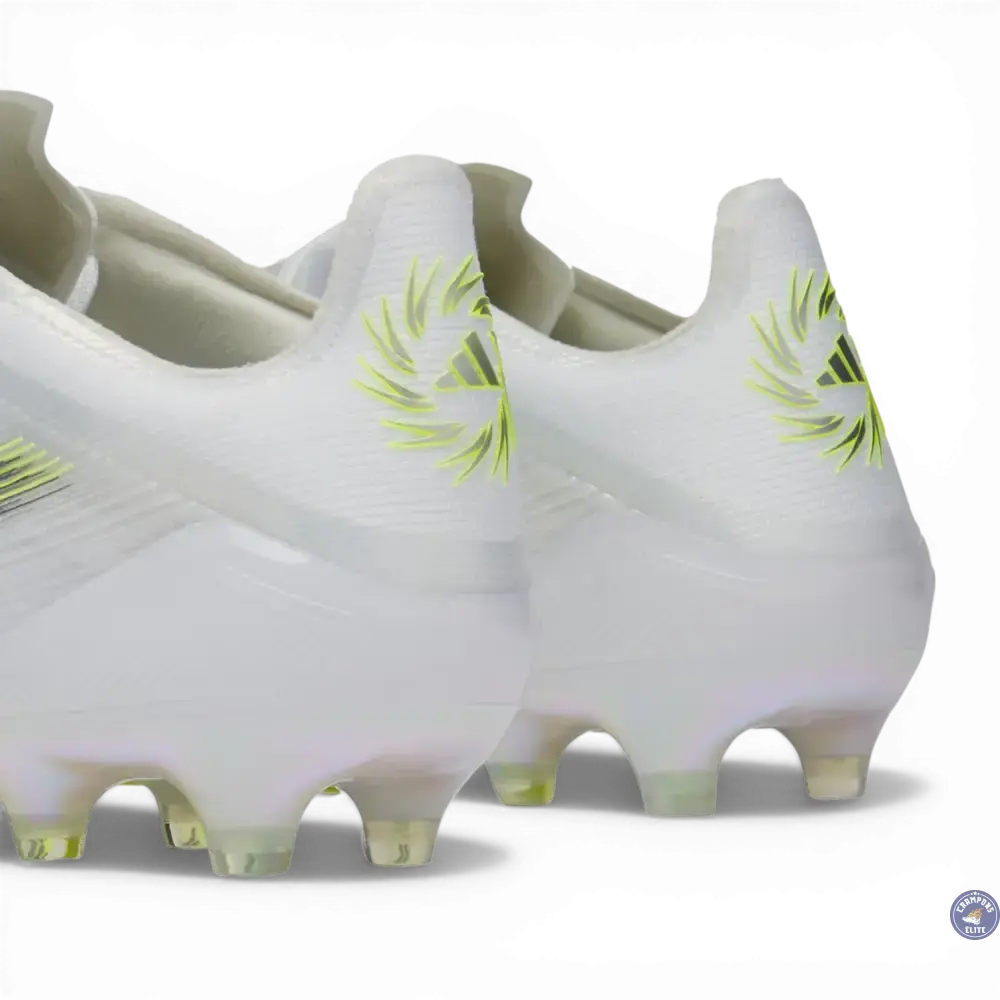 F50 Sparkfusion Low Cut Lacets FG - Blanc/Jaune Fluo