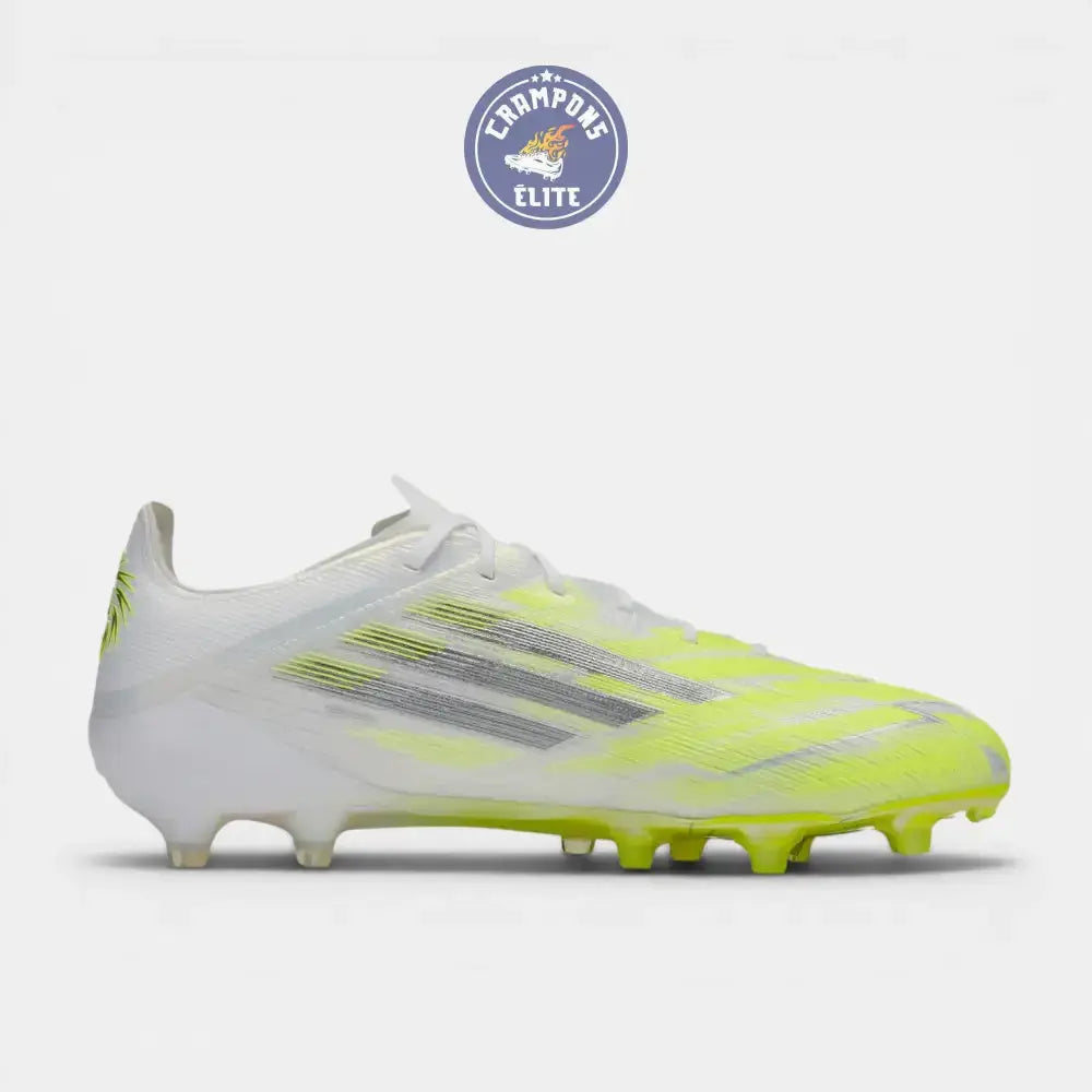 Image of F50 Sparkfusion Low Cut Lacets FG - Blanc/Jaune Fluo
