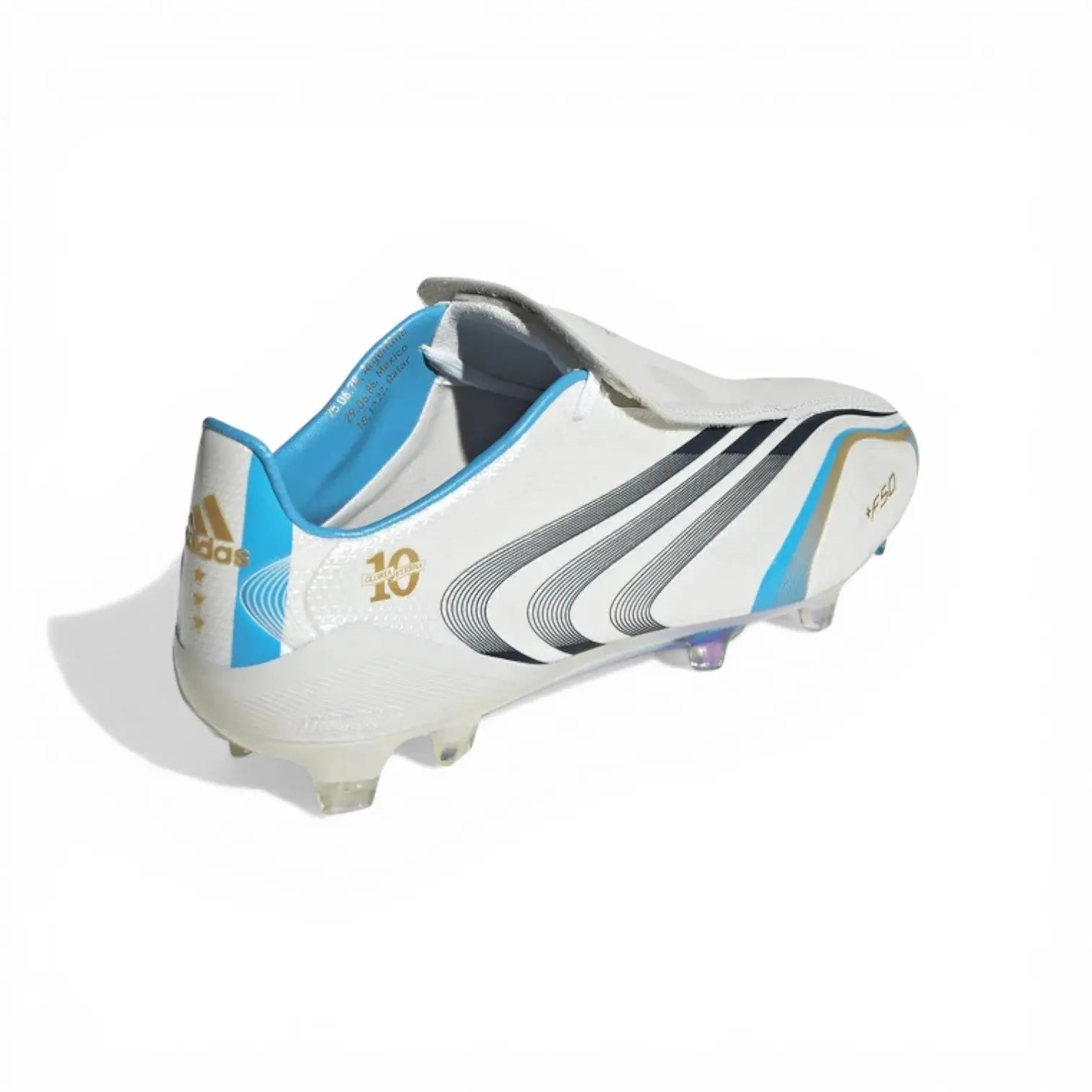 F50 Elite Messi Argentinien x Tunit FG - Blanc/Bleu - Crampons Elite