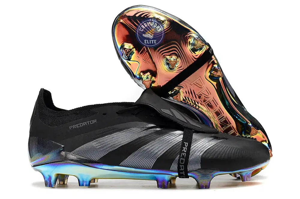 Image of Predator 24 Elite Fold-over Tongue FG Nightstrike - Noir/Gris
