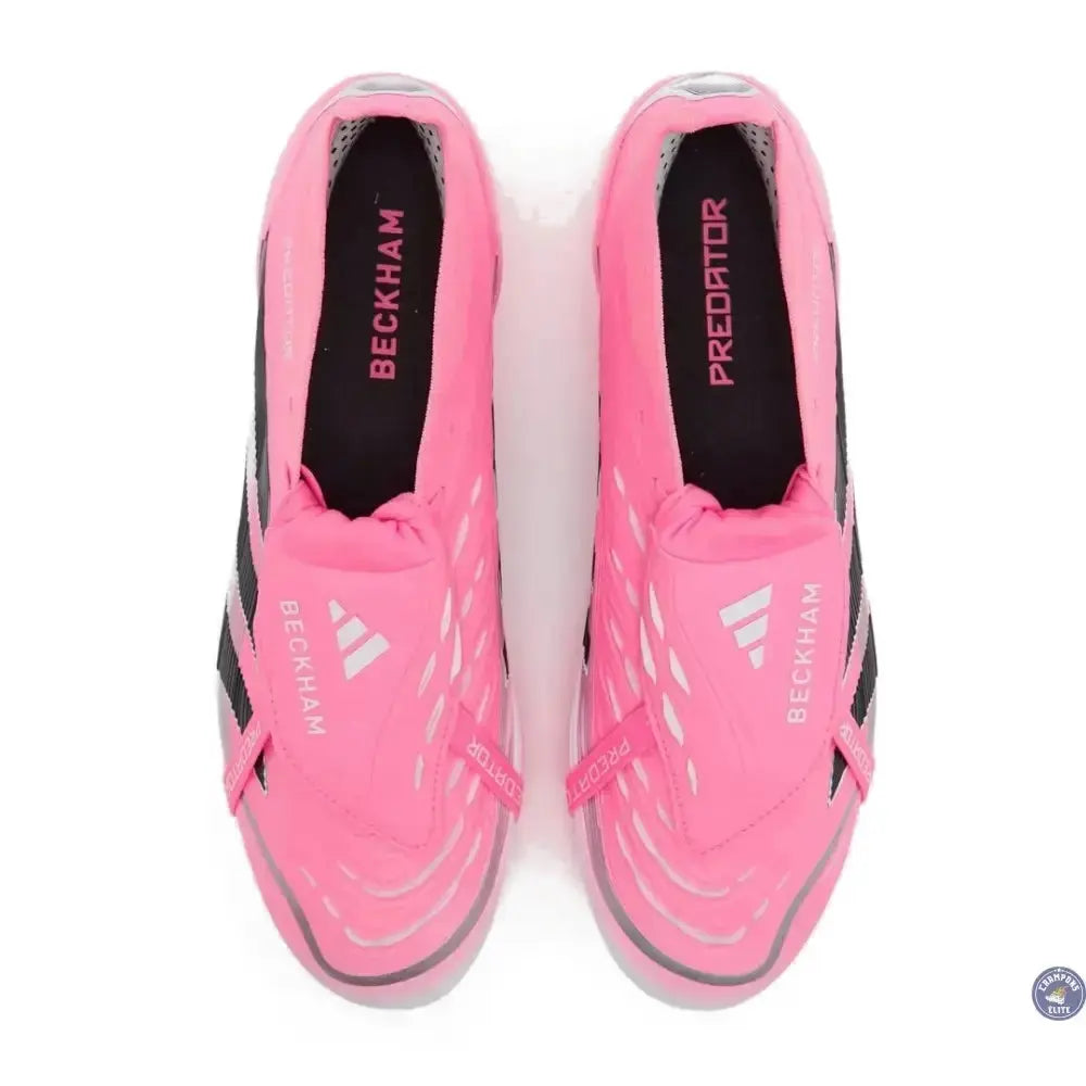 Predator 25 Elite Fold-over Tongue FG Beckham - Pink/Blue/Black/Silver 