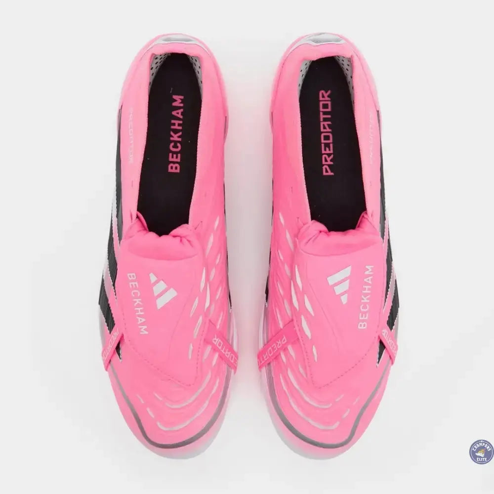 Predator 25 Elite Fold-over Tongue FG Beckham - Rose/Bleu/Noir/Argent