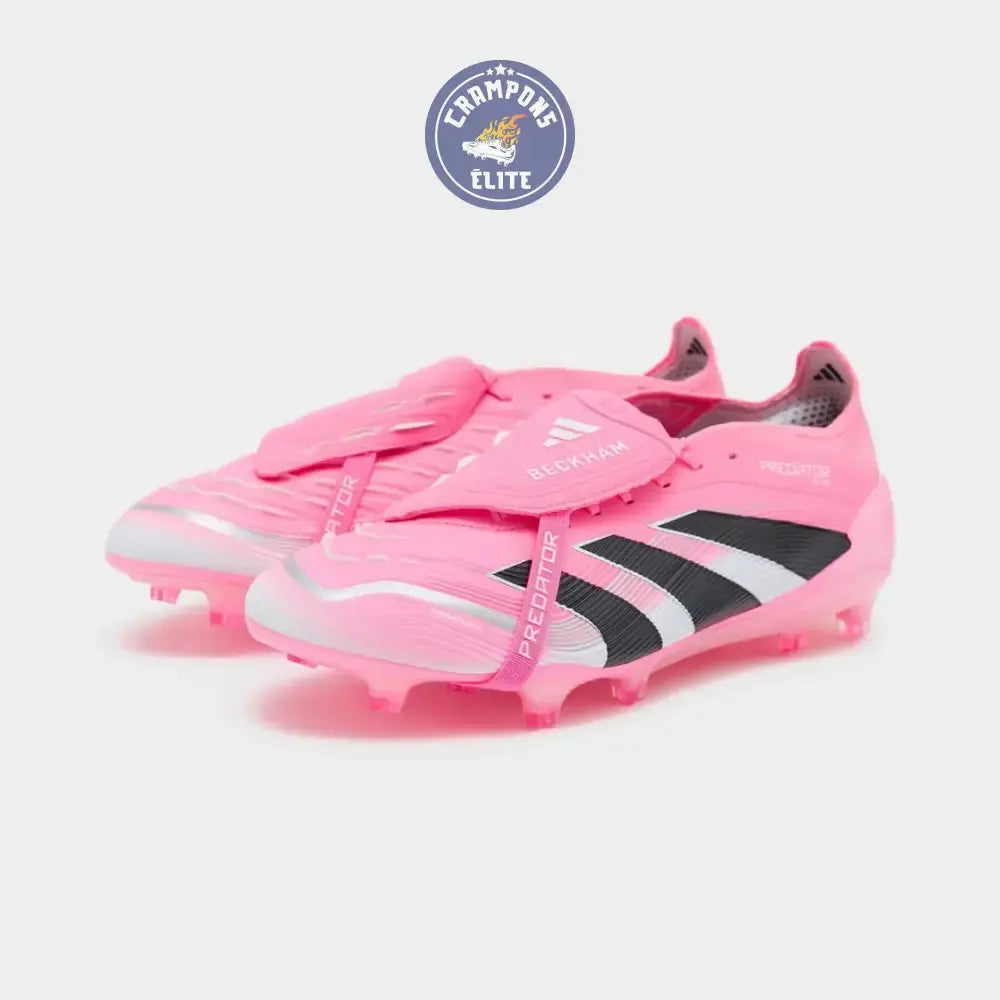 Image of Predator 25 Elite Fold-over Tongue FG Beckham - Rose/Bleu/Noir/Argent