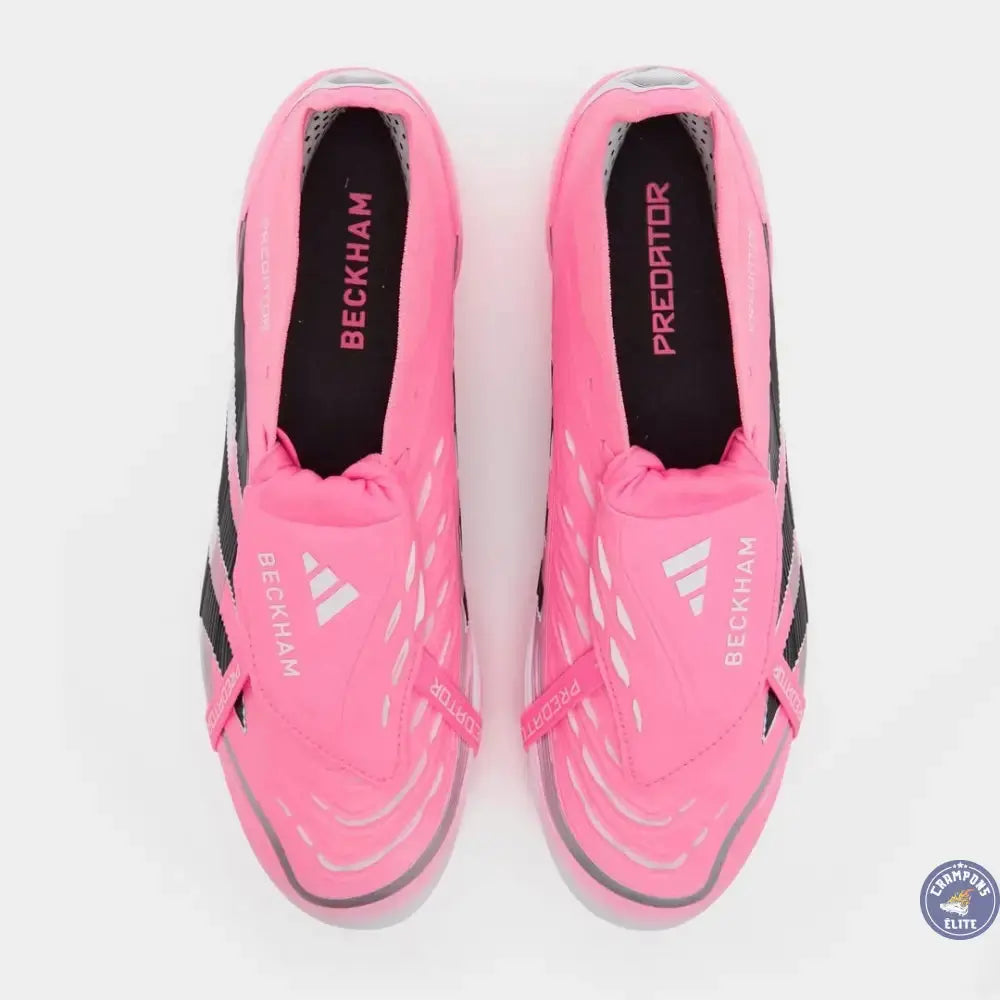 Image of Predator 25 Elite Fold-over Tongue FG Beckham - Rose/Bleu/Noir/Argent