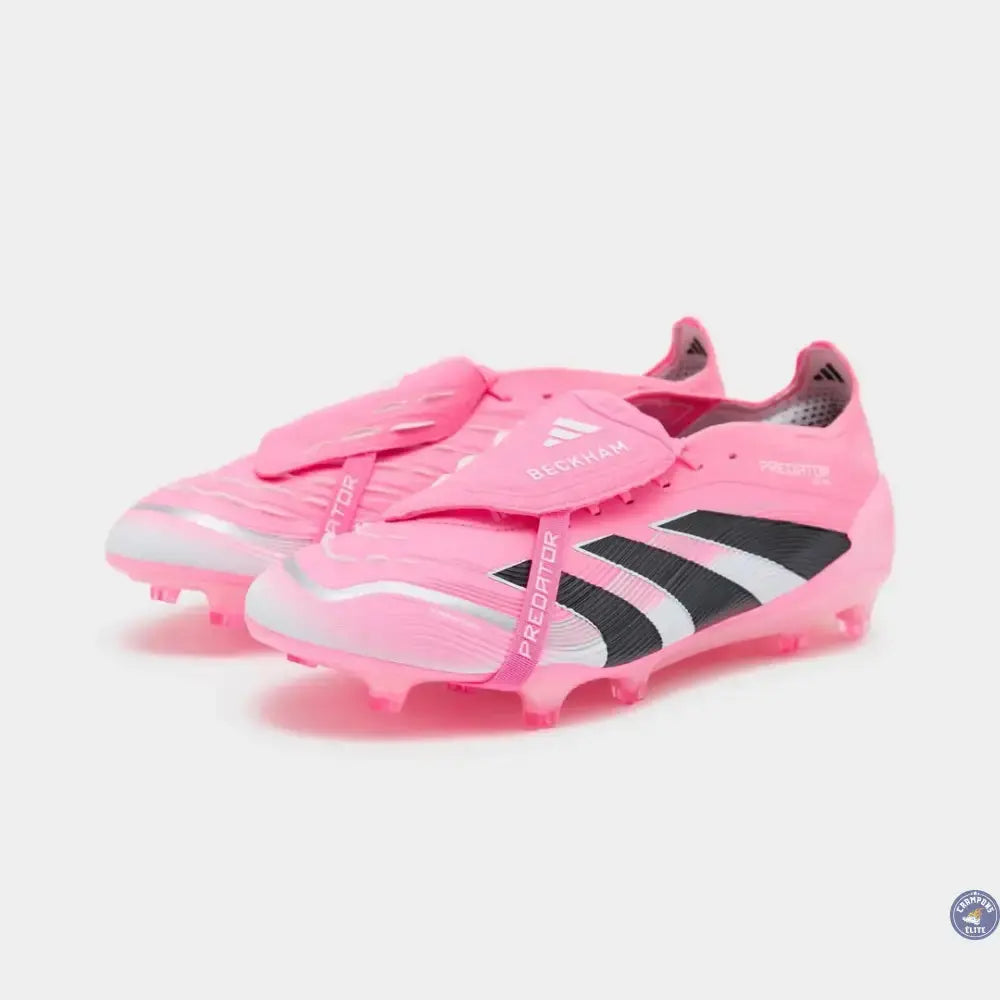 Image of Predator 25 Elite Fold-over Tongue FG Beckham - Rose/Bleu/Noir/Argent