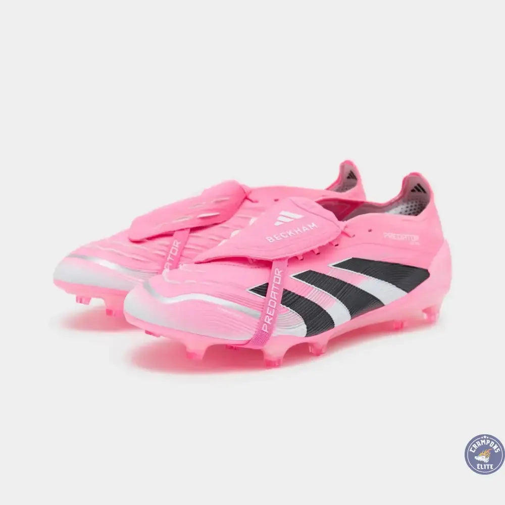Image of Predator 25 Elite Fold-over Tongue FG Beckham - Rose/Bleu/Noir/Argent