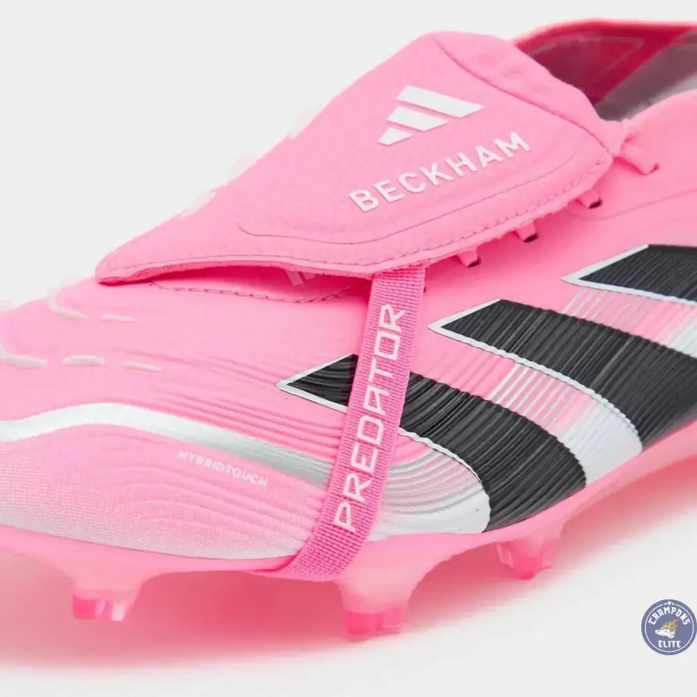 Image of Predator 25 Elite Fold-over Tongue FG Beckham - Rose/Bleu/Noir/Argent