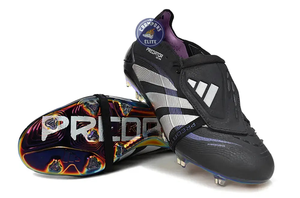 Image of Predator 25 Fold-over Tongue FG - Noir/Violet/Multicolor