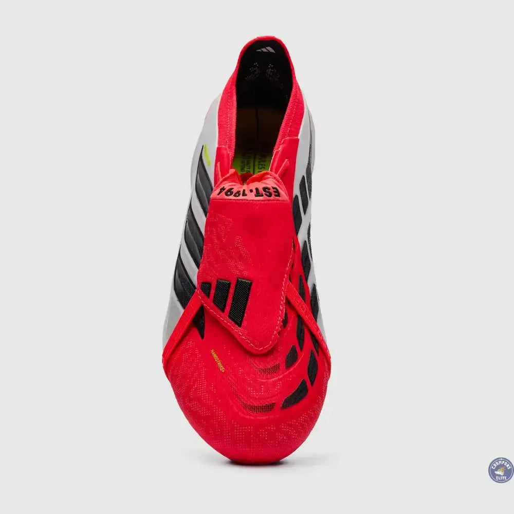 Image of PREDATOR 26 ELITE FOLD-OVER TONGUE FG BORN FOR GOALS - LUCID RED/NOIR/BLANC