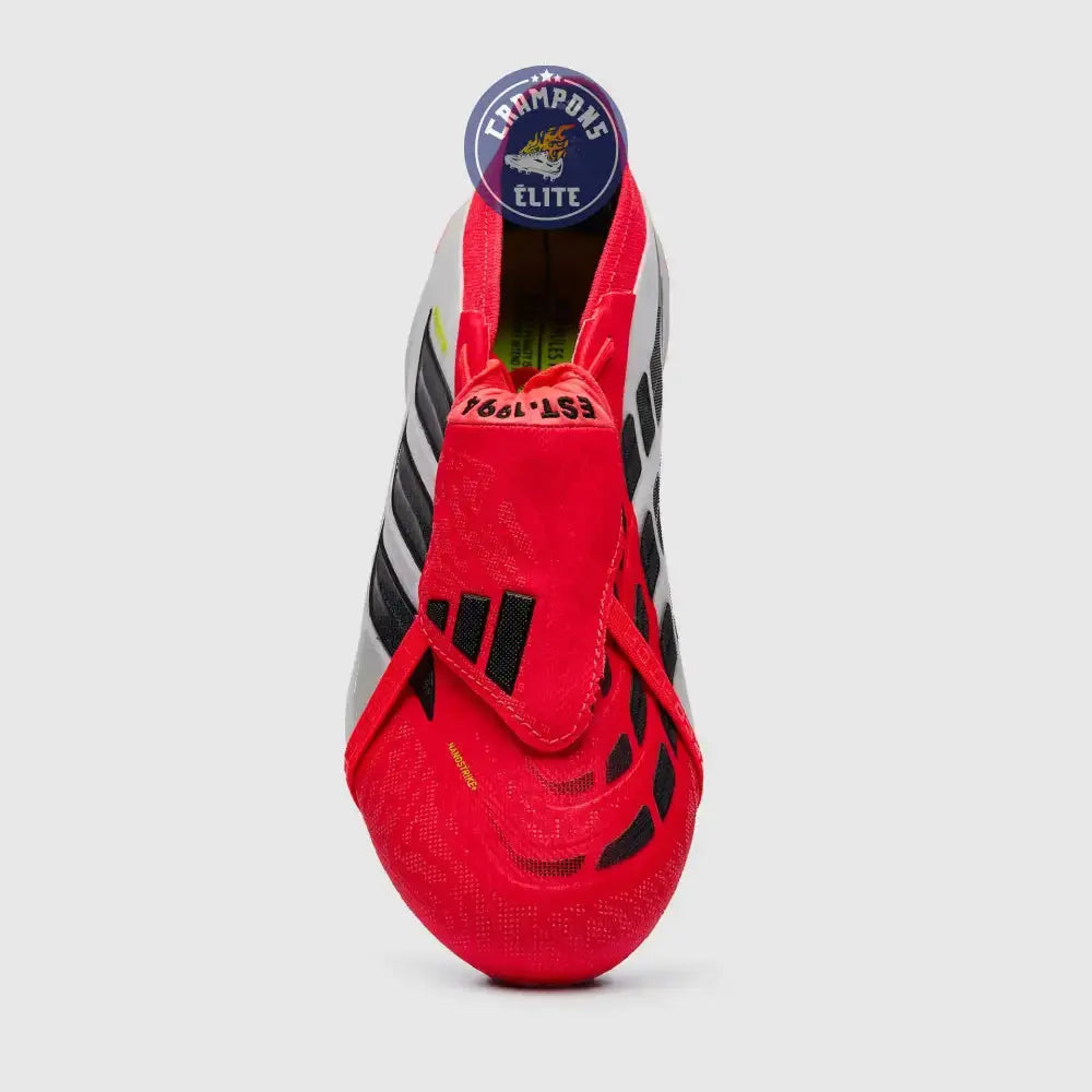 Image of PREDATOR 26 ELITE FOLD-OVER TONGUE FG BORN FOR GOALS - LUCID RED/NOIR/BLANC