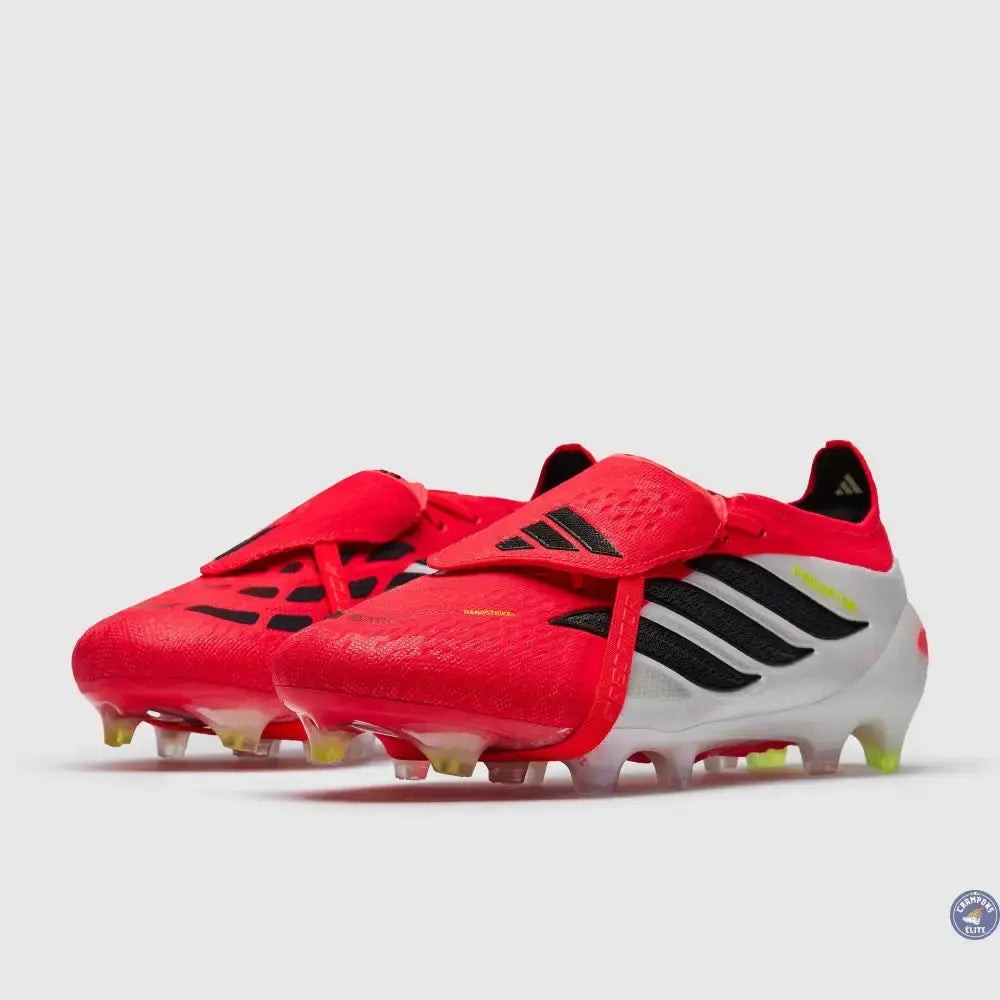 Image of PREDATOR 26 ELITE FOLD-OVER TONGUE FG BORN FOR GOALS - LUCID RED/NOIR/BLANC