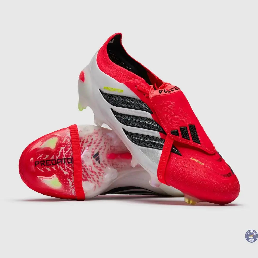 Image of PREDATOR 26 ELITE FOLD-OVER TONGUE FG BORN FOR GOALS - LUCID RED/NOIR/BLANC