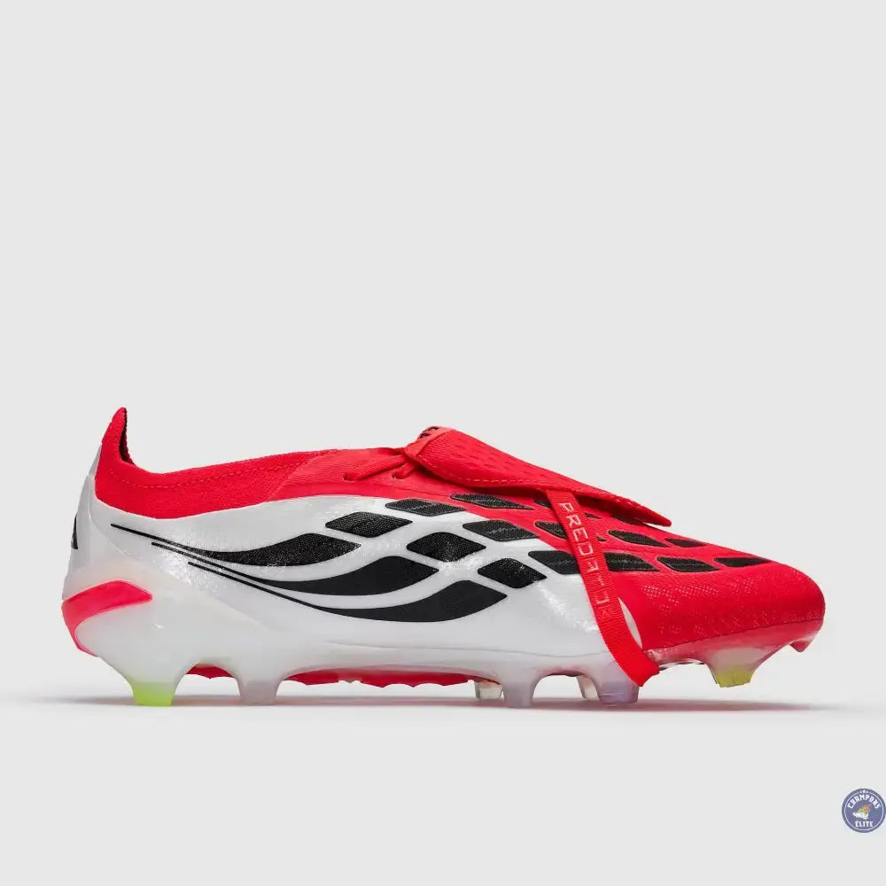 Image of PREDATOR 26 ELITE FOLD-OVER TONGUE FG BORN FOR GOALS - LUCID RED/NOIR/BLANC