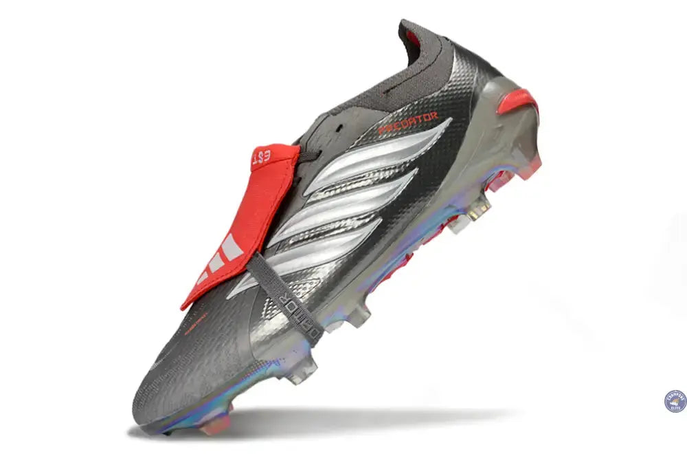 Image of PREDATOR 26 ELITE FOLD-OVER TONGUE FG - GRIS/ROUGE/BLANC