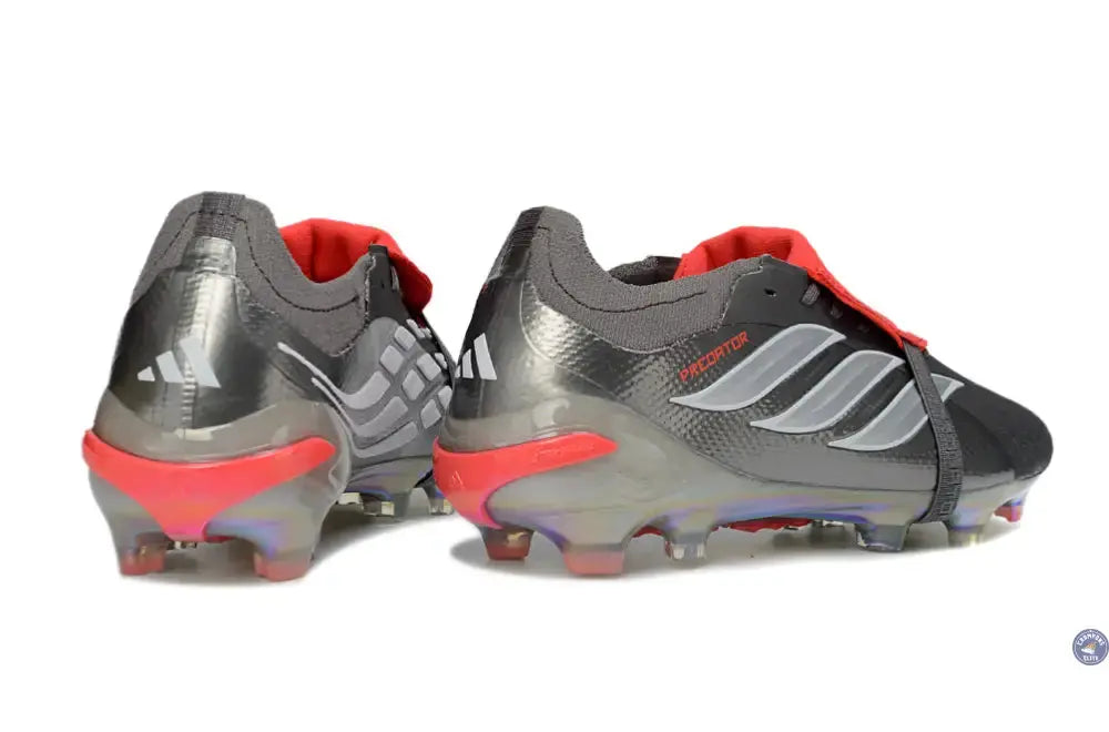 PREDATOR 26 ELITE FOLD-OVER TONGUE FG - GRIS/ROUGE/BLANC