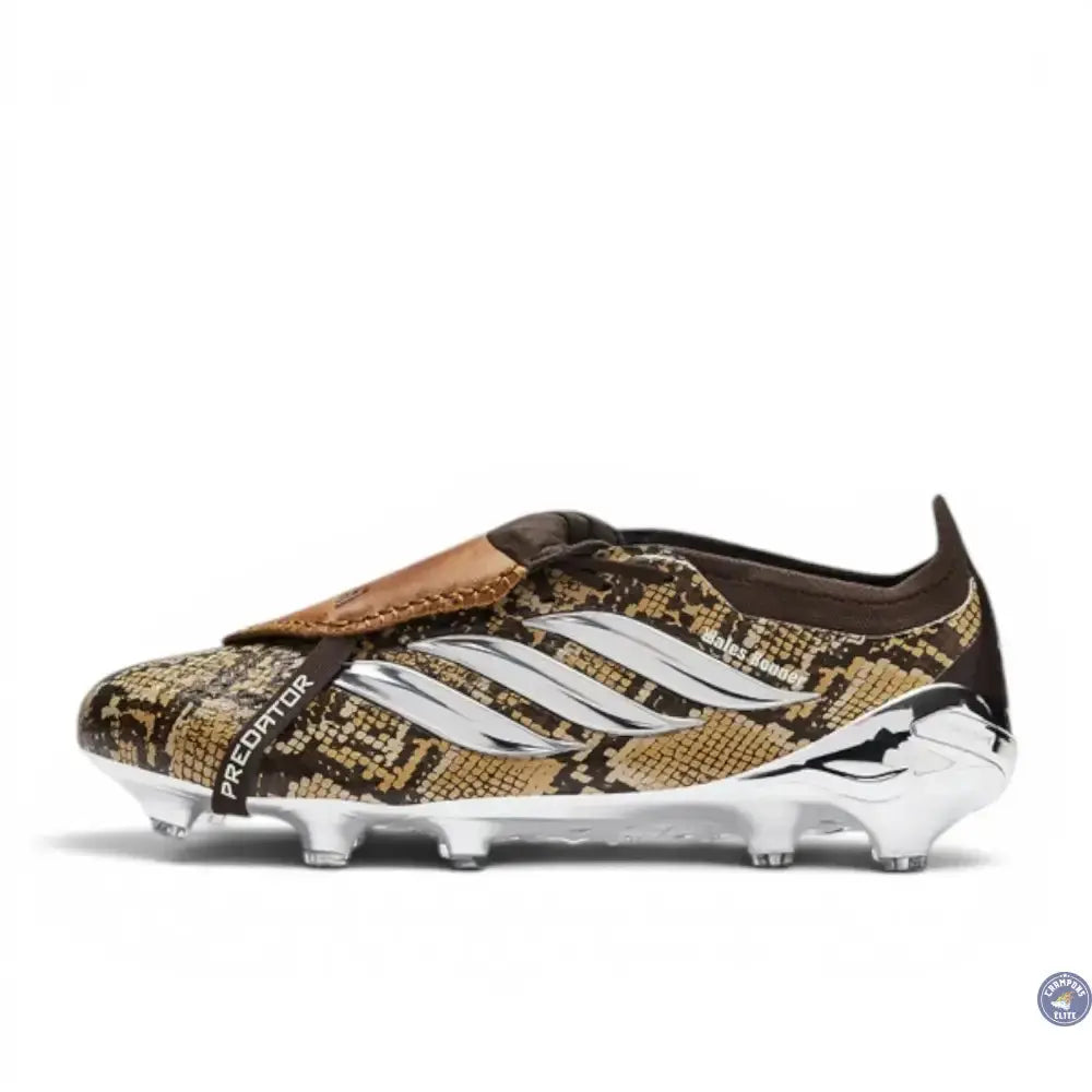 Adidas Predator Elite Fold-over Tongue FG Wales Bonner - Marron/Argenté ÉDITION LIMITÉE