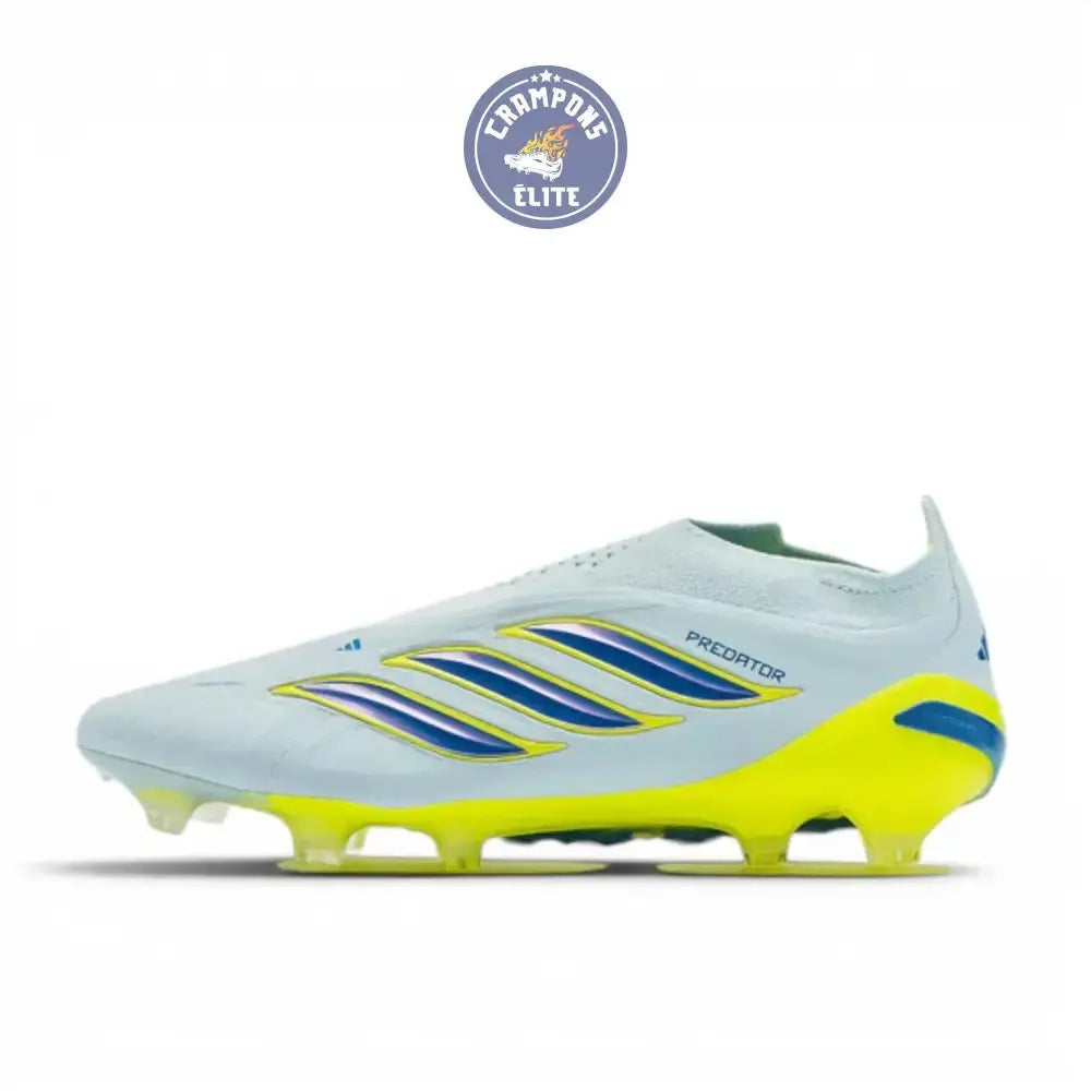 Image of Adidas Predator Elite Laceless FG Ice Cold Precision - Crystal Sky/Ray Blue/Jaune