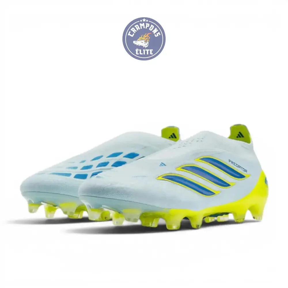 Adidas Predator Elite Laceless FG Ice Cold Precision - Crystal Sky/Ray Blue/Jaune