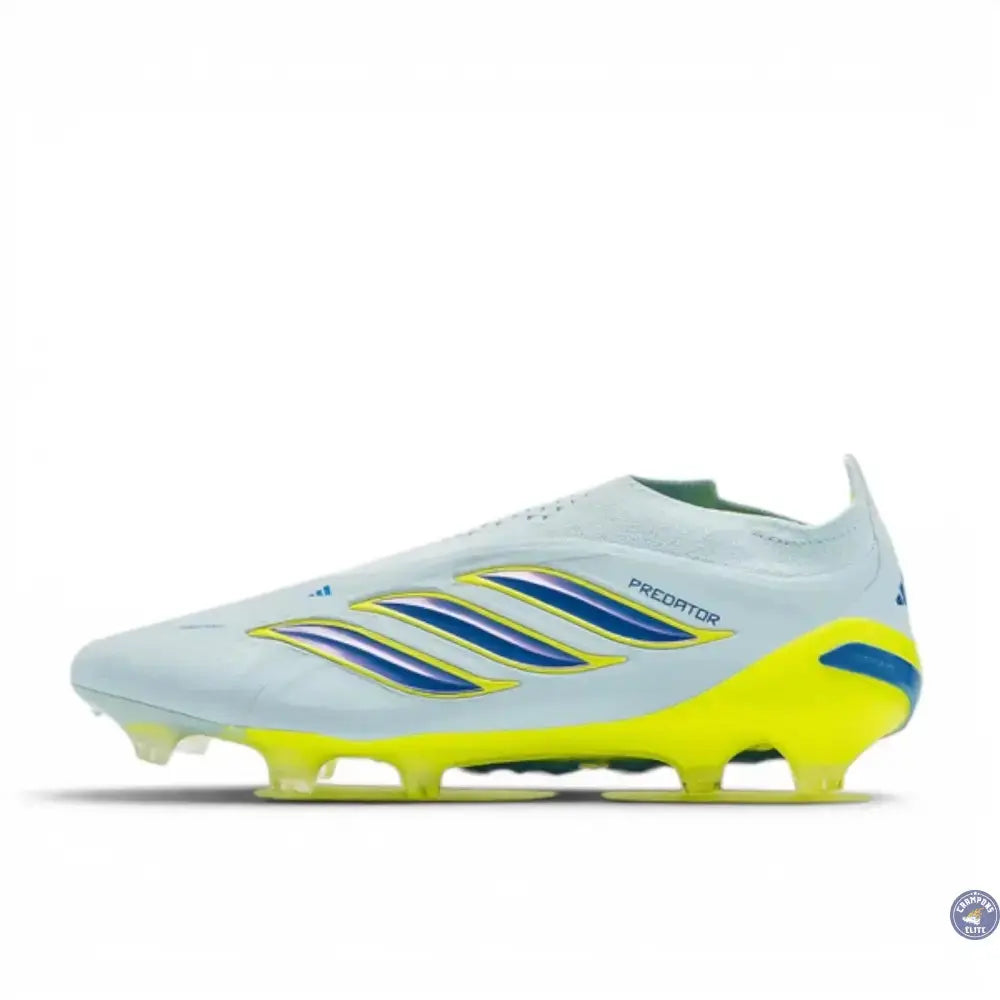 Image of Adidas Predator Elite Laceless FG Ice Cold Precision - Crystal Sky/Ray Blue/Jaune