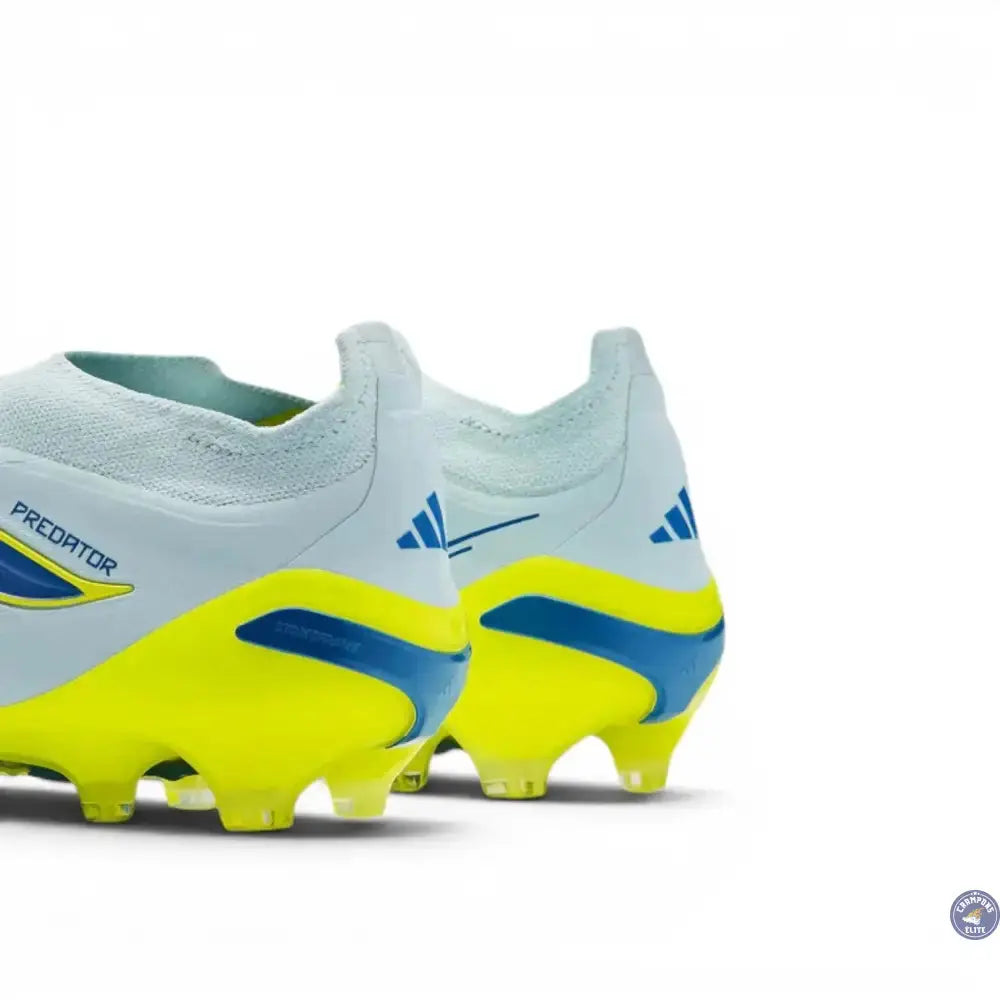 Image of Adidas Predator Elite Laceless FG Ice Cold Precision - Crystal Sky/Ray Blue/Jaune