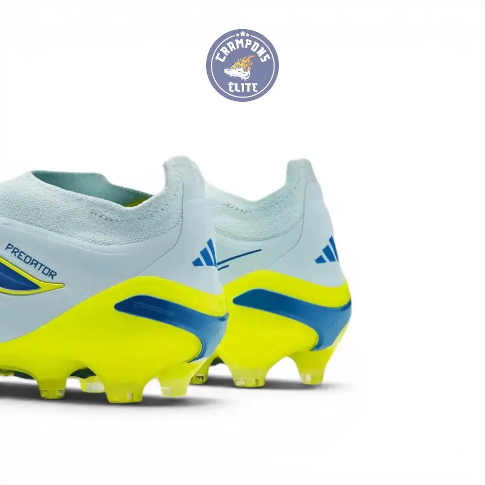 Adidas Predator Elite Laceless FG Ice Cold Precision - Crystal Sky/Ray Blue/Jaune