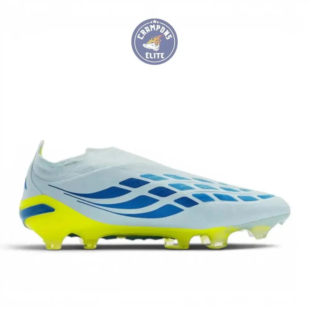 Image of Adidas Predator Elite Laceless FG Ice Cold Precision - Crystal Sky/Ray Blue/Jaune