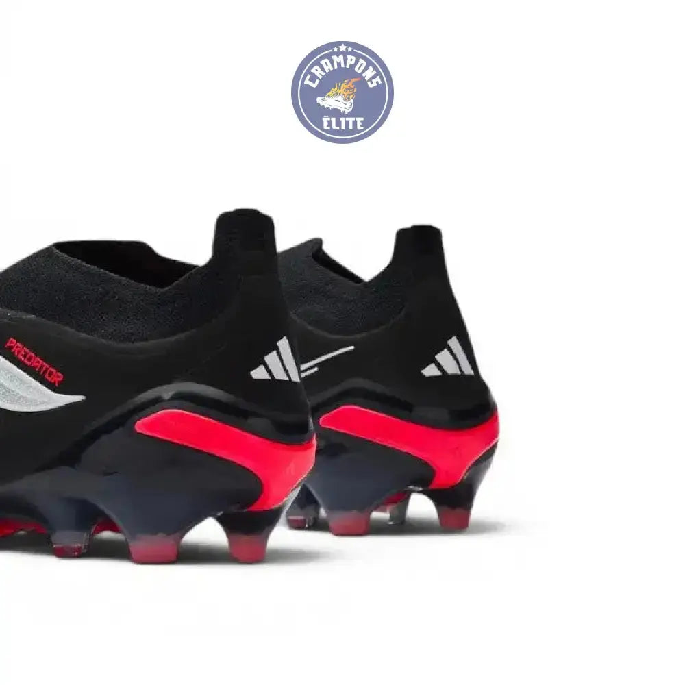 Adidas Predator Elite Laceless FG Immortal DNA - Noir/Blanc/Lucid Red