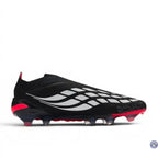 Adidas Predator Elite Laceless FG Immortal DNA - Noir/Blanc/Lucid Red