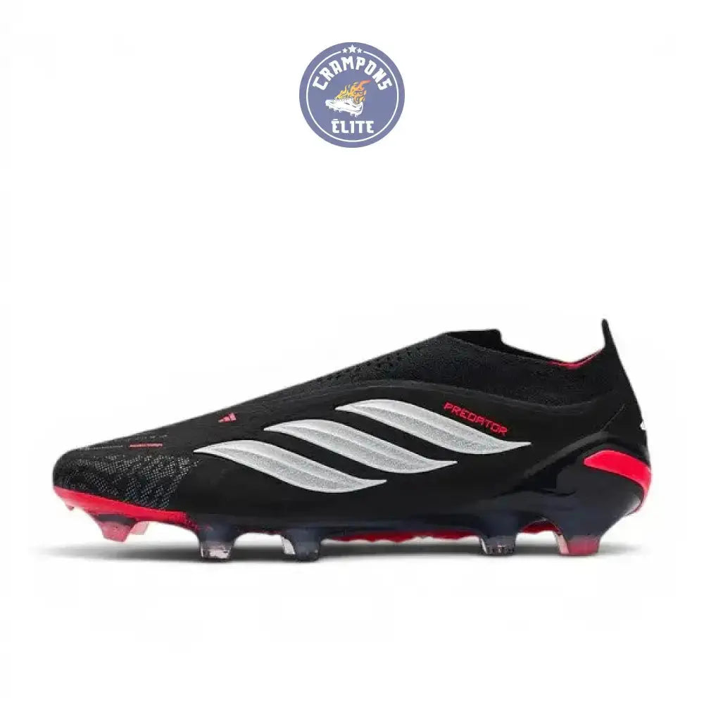 Adidas Predator Elite Laceless FG Immortal DNA - Noir/Blanc/Lucid Red