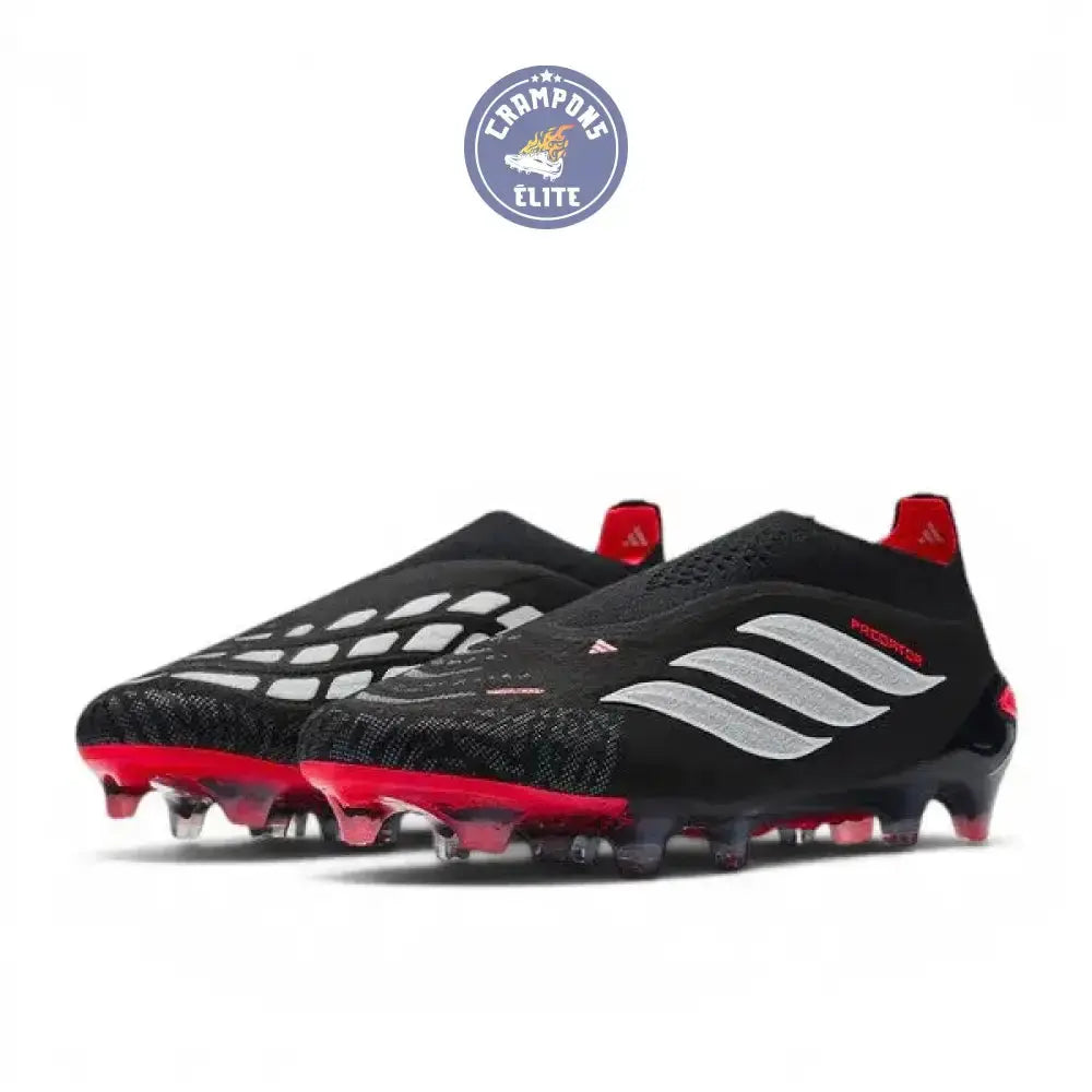 Image of Adidas Predator Elite Laceless FG Immortal DNA - Noir/Blanc/Lucid Red