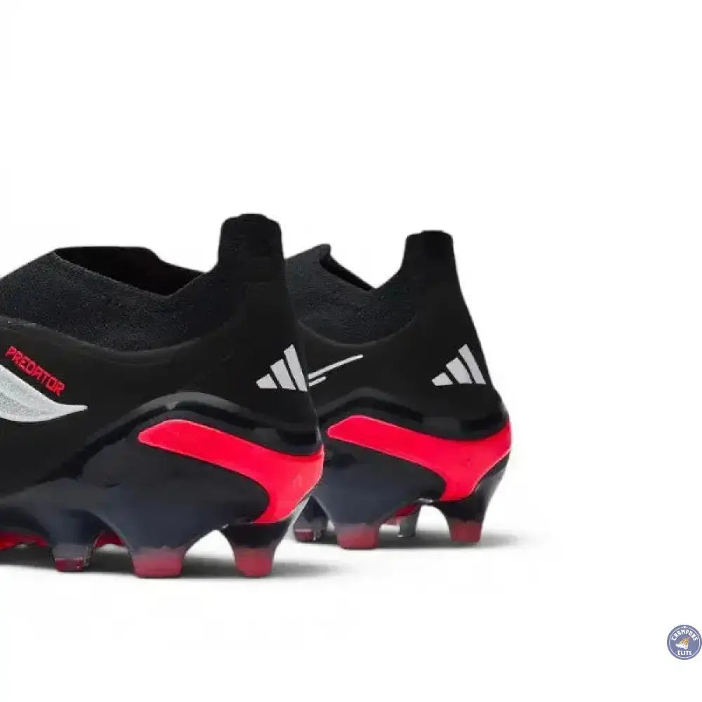 Adidas Predator Elite Laceless FG Immortal DNA - Noir/Blanc/Lucid Red