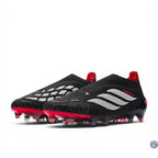 Adidas Predator Elite Laceless FG Immortal DNA - Noir/Blanc/Lucid Red