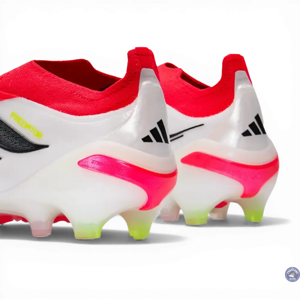 Image of Predator Laceless FG - Rouge Lucide/Noir/Blanc