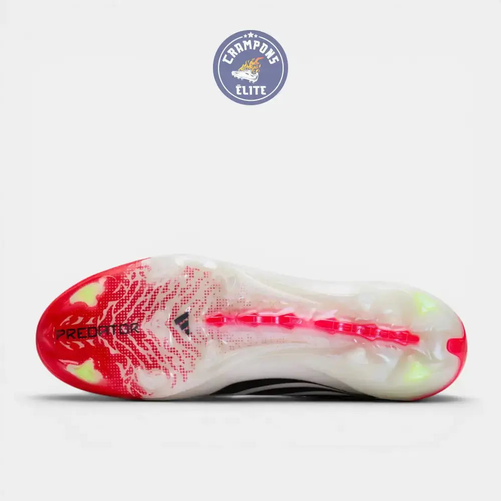 Image of Predator Laceless FG - Rouge Lucide/Noir/Blanc