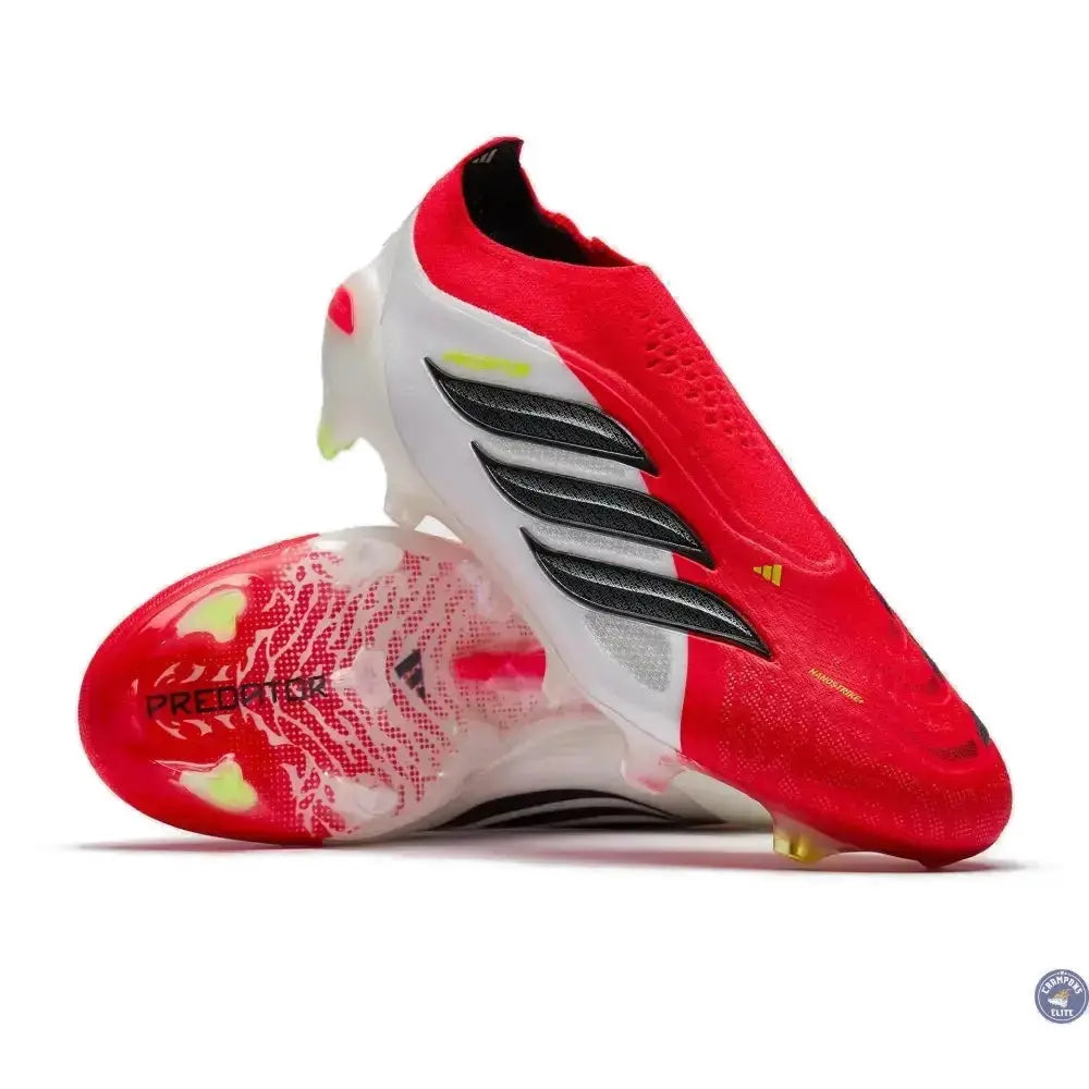 Adidas Predator 26 Laceless FG Born for Goals - Rouge/Noir/Blanc