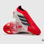 Predator Laceless FG - Rouge Lucide/Noir/Blanc